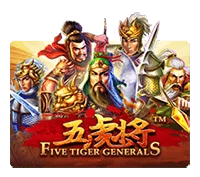 Persentase RTP untuk Five Tiger Generals oleh Joker Gaming